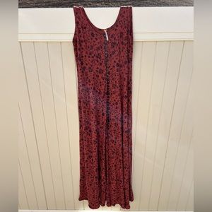 Free People button down maxi dress